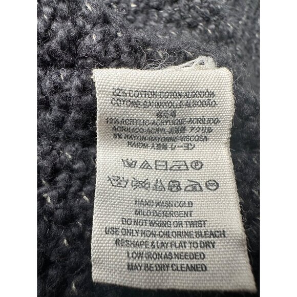 Free People V Neck Sweater Knit Pullover Black Slouchy Cozy Cat Lagenlook Boho - Picture 9 of 13